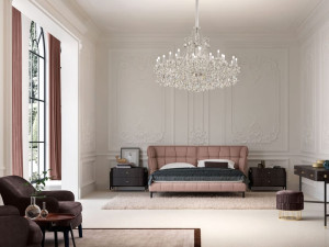 Подвесной светильник с кристаллами