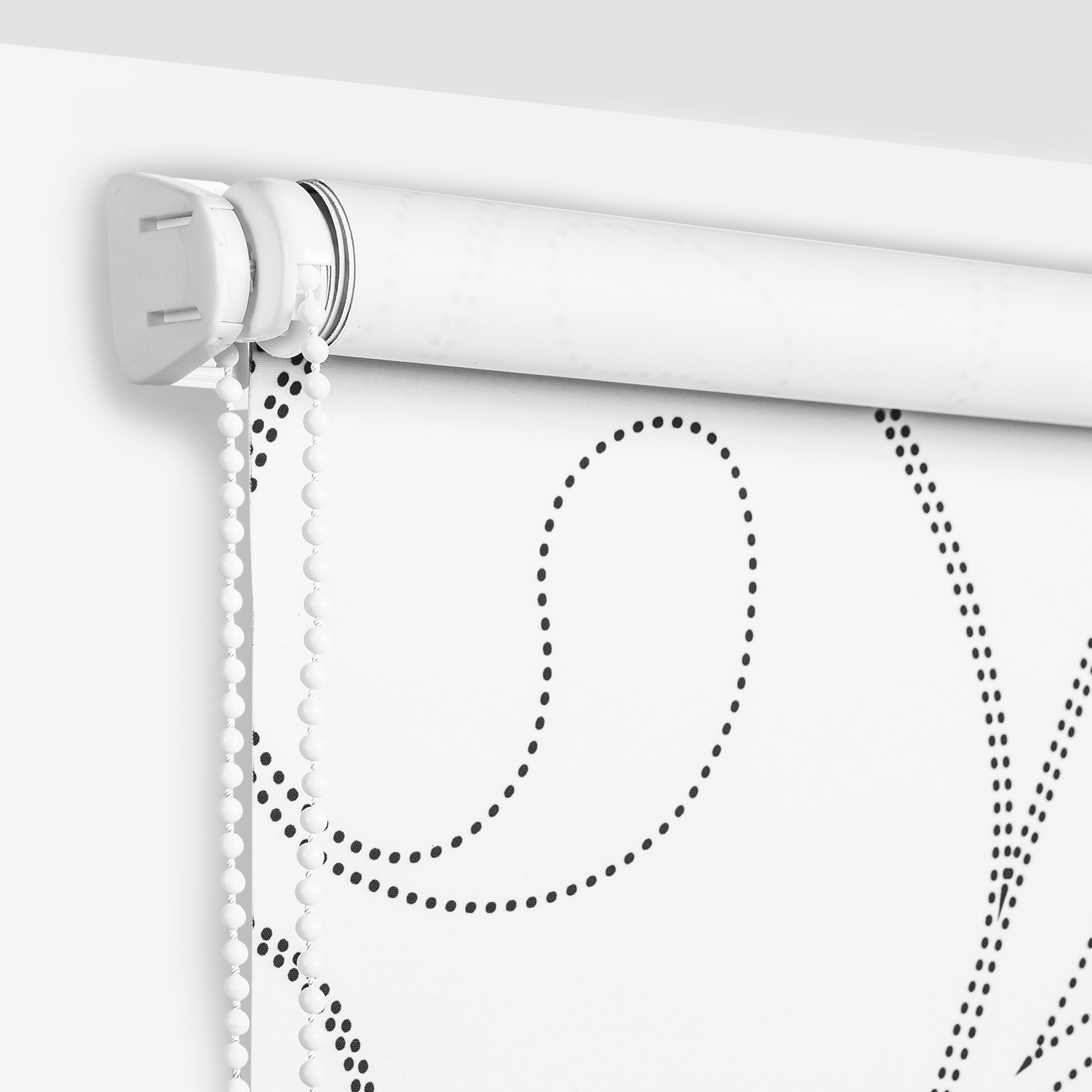 82023905 Штора рулонная Blackout «Лаура», 40х160 см, цвет чёрно-белый Santreyd  - Вид №1