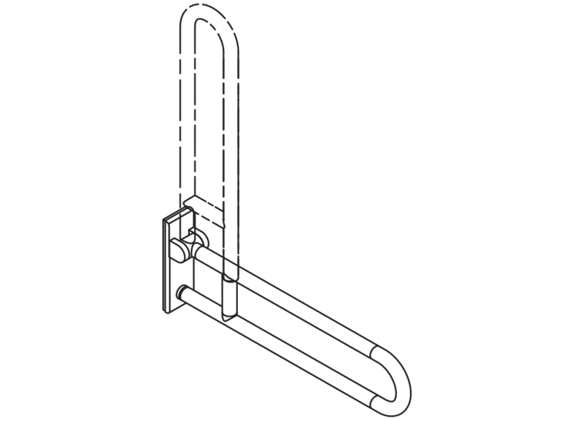 801.50D247 Мобильная опорная ручка HEWI HEWI active+  - Вид №5