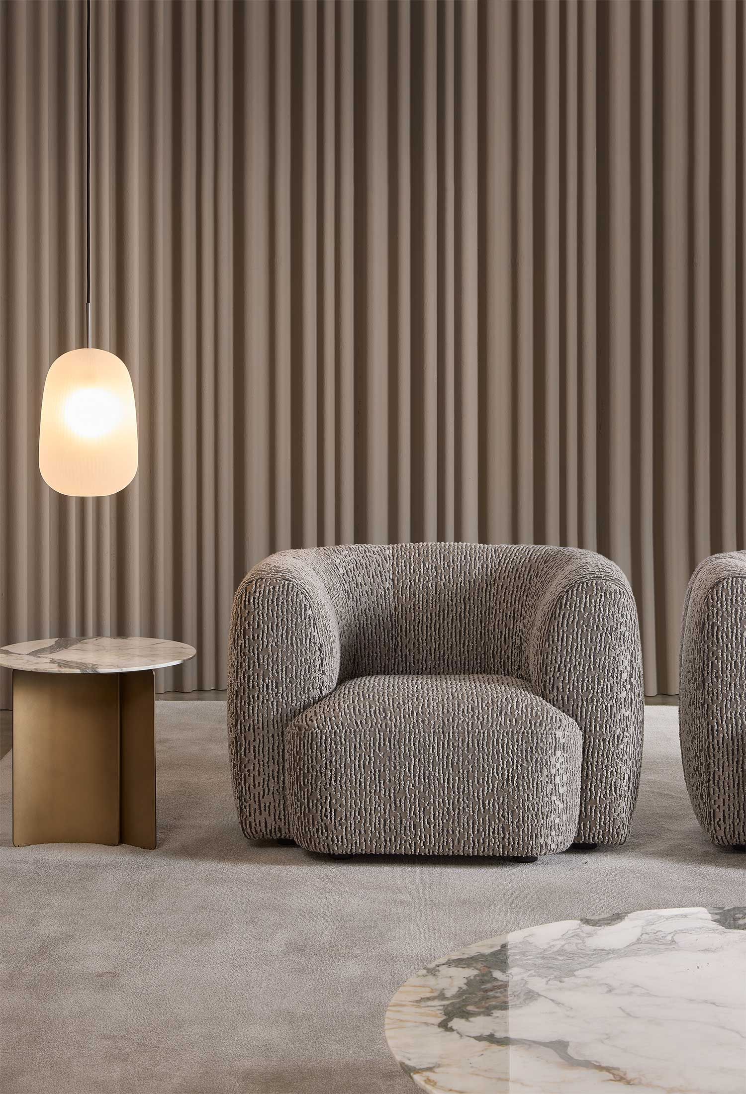 Тканевое кресло с подлокотниками Marelli Milo ARCH-00102276 - Вид №10