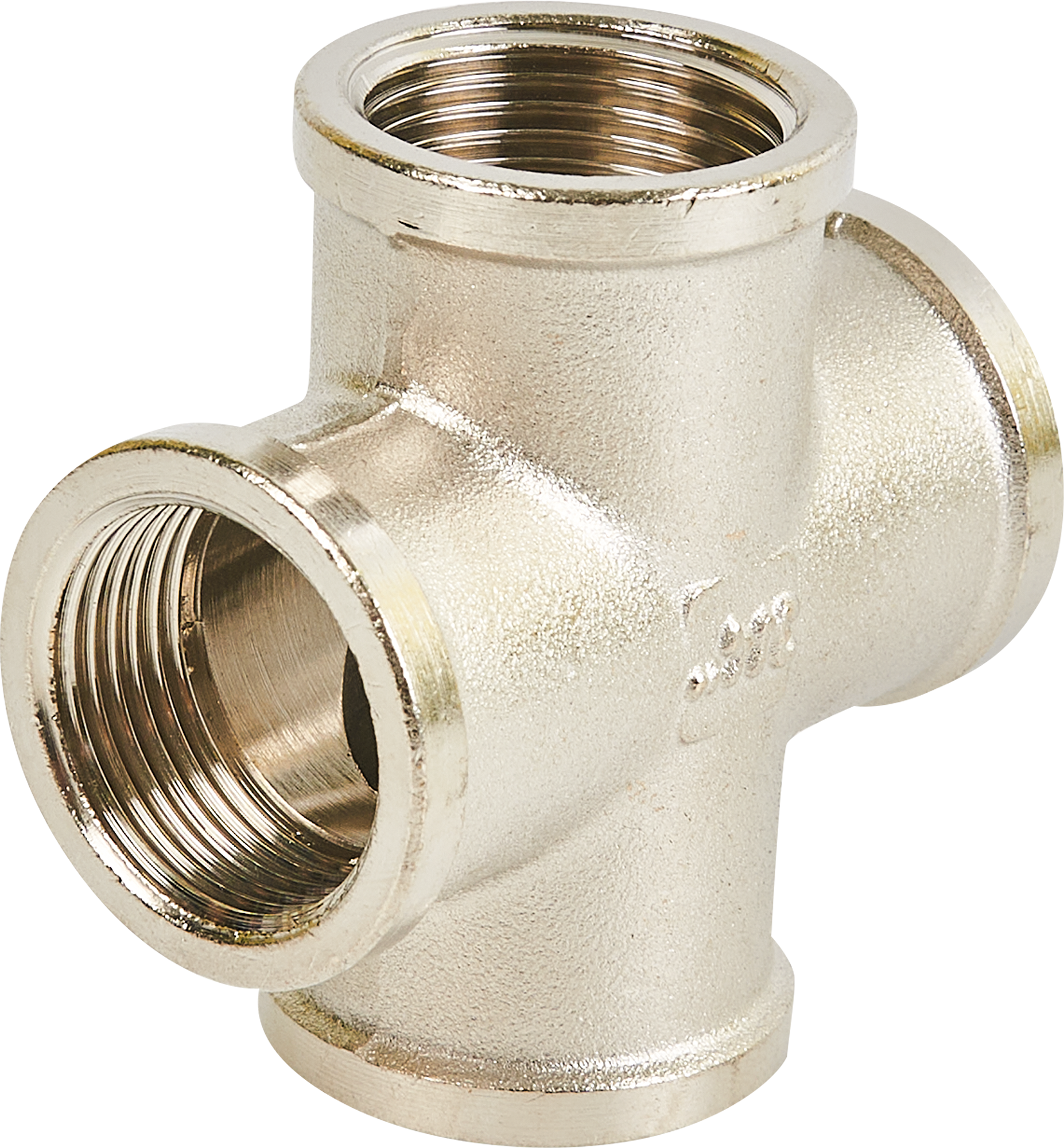 Крестовина STOUT 3/4" для водопроводных систем из никелированной латуни 82239074 STLM-0022689