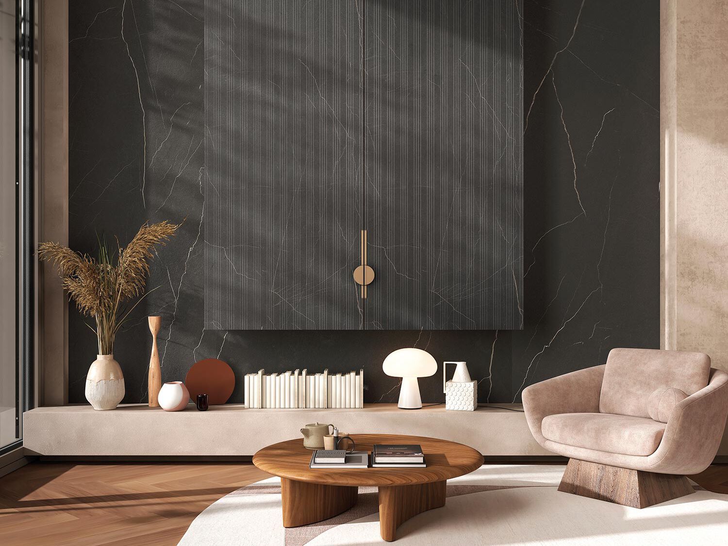 Ультратонкая алюминиевая декоративная панель Tecnografica COFFEE BROWN ARCH-00141209