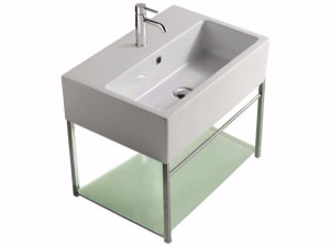 Хромированный латунный подвесной умывальник