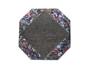 Восьмиугольная сервировочная тарелка из лавового камня Etnea