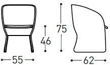 Varaschin Садовое кресло с подлокотниками Maat 2370 - Вид №9