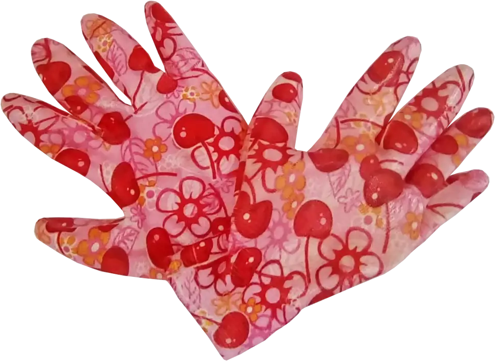 Садовые перчатки GARDEN FLOWERS с нитриловым покрытием для точной работы 82842739
