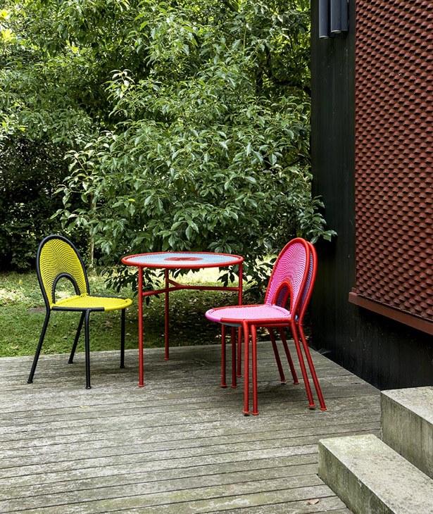 Moroso Круглый стол в стальных и цветных полиэтиленовых нитях M'afrique sun-id-1431149 - Вид №8