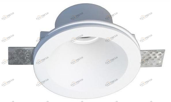 GESSO Встраиваемый в потолок держатель точечного светильника из гипса  806ch 