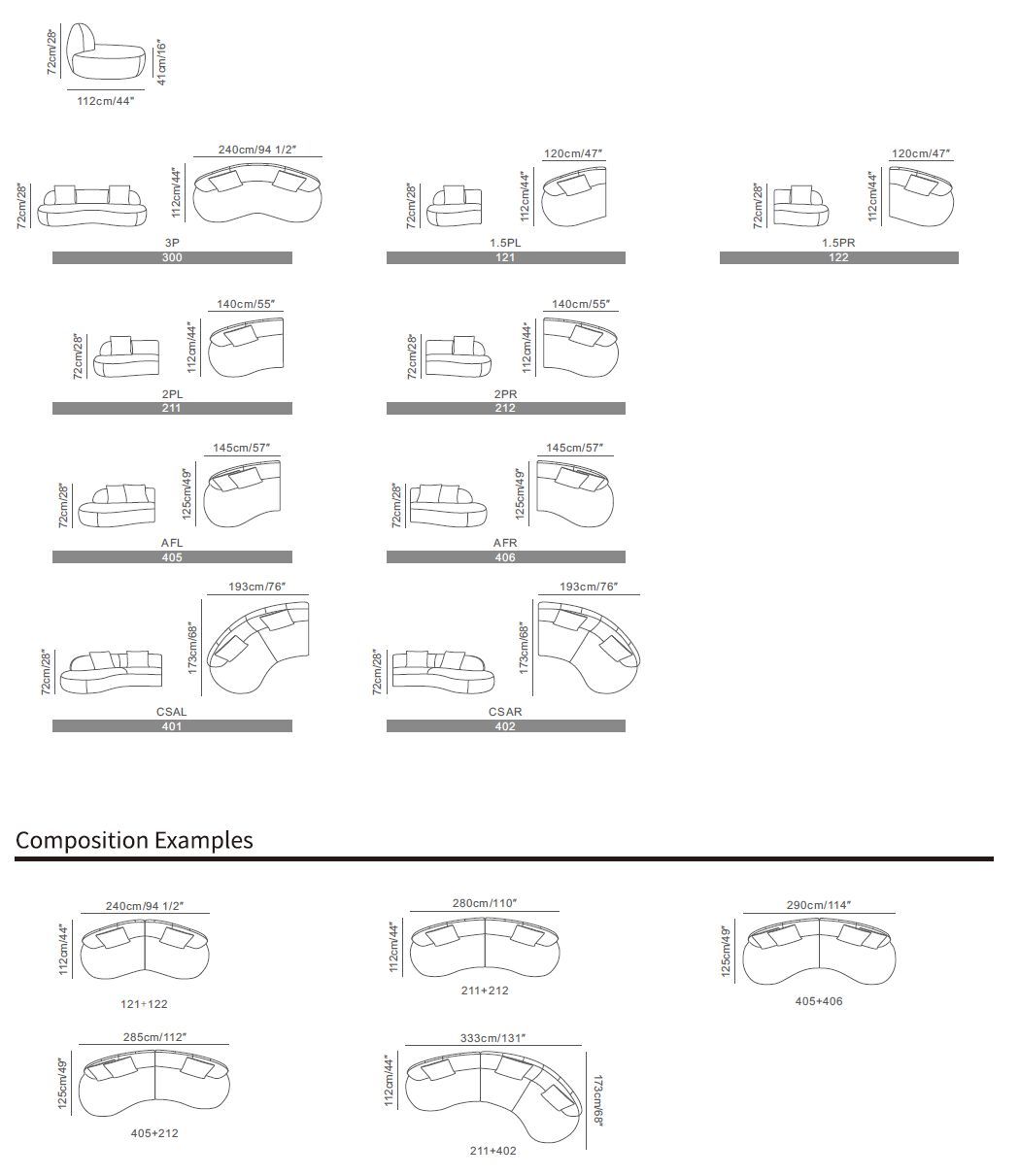 Модульный тканевый диван CAMPO DE' FIORI CHILI ARCH-00024328 - Вид №16