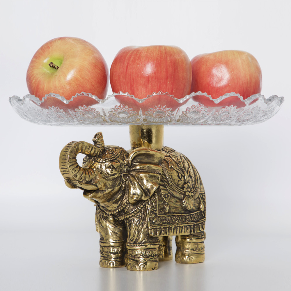 52095 Фруктовница-конфетница Слон индийский - 5 Бронза BOGACHO 4627179657185 - Вид №6