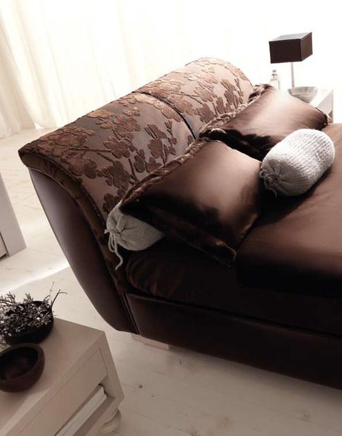 CorteZari Двуспальная кровать в коже Zoe silver 922 - Вид №2