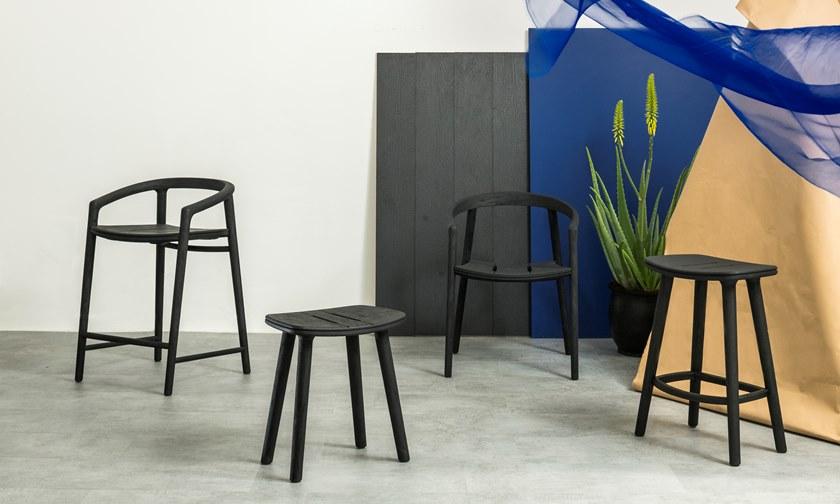 MANUTTI Табурет из тикового дерева с подставкой для ног Solid Bs71 - Вид №5