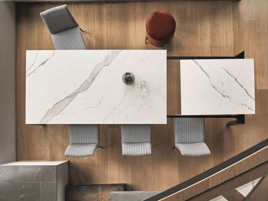 Алюминиевый и Сверхкерамический обеденный стол Bontempi Casa MIRAGE ARCH-00061277 - Вид №12