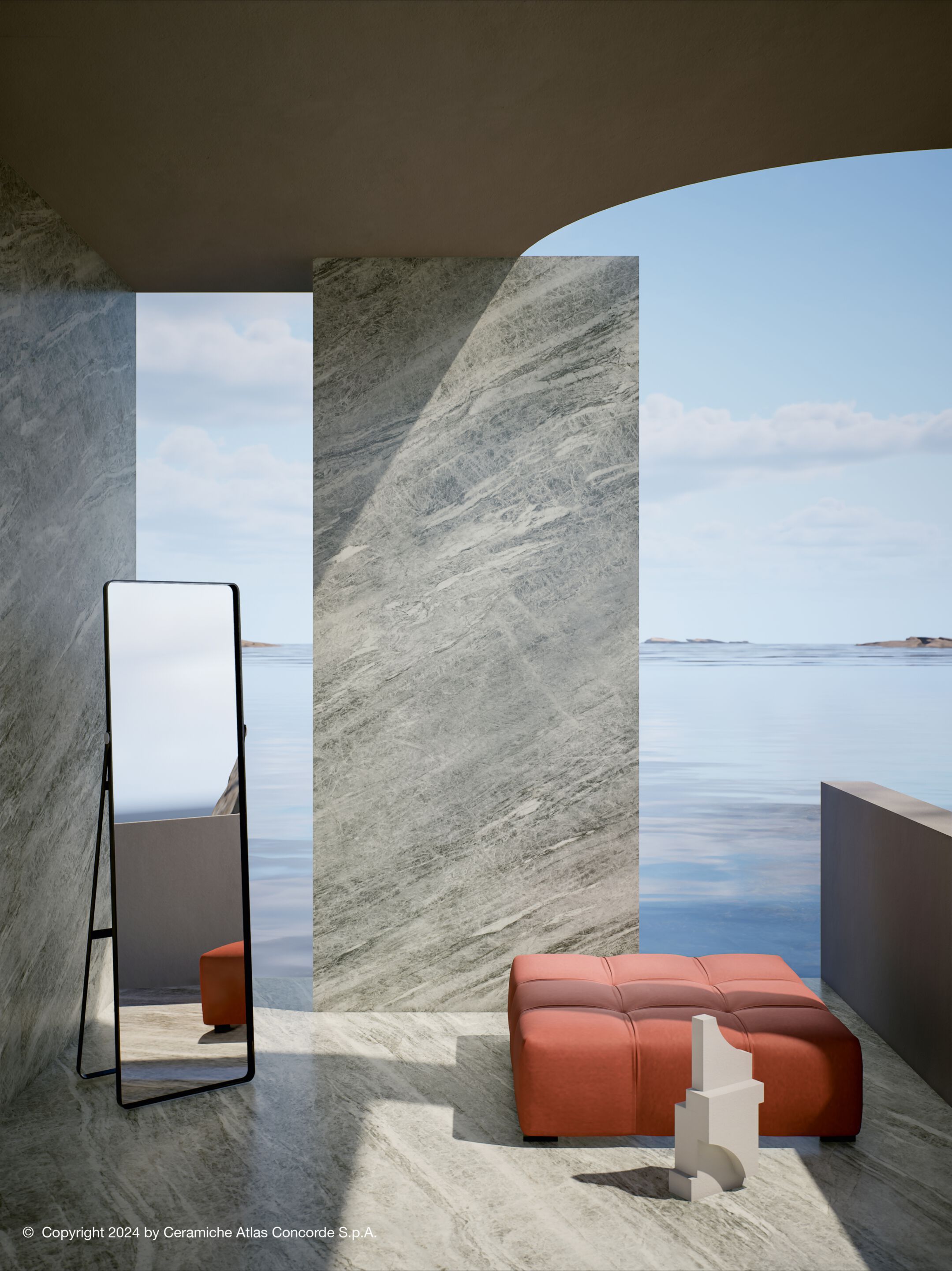 Пол / керамогранит с мраморным эффектом Atlas Concorde Marvel Diva ARCH-00083250 - Вид №8