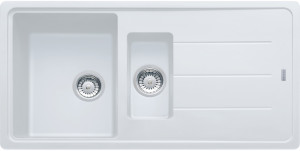 114.0259.964 Better, серия basis, fragranite, мойка bfg 651 белый стоп. Franke Franke Basis