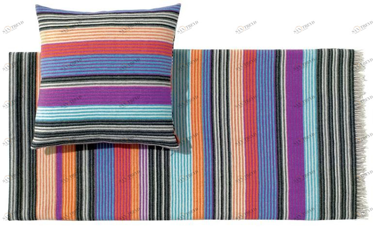 MissoniHome Полосатый плед из шерсти sun-id-1450943