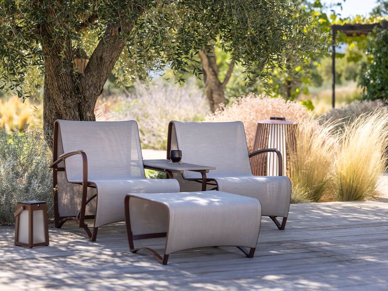 Квадратная подставка для ног в Batyline® Les Jardins® Jetstream ARCH-00041731 - Вид №2