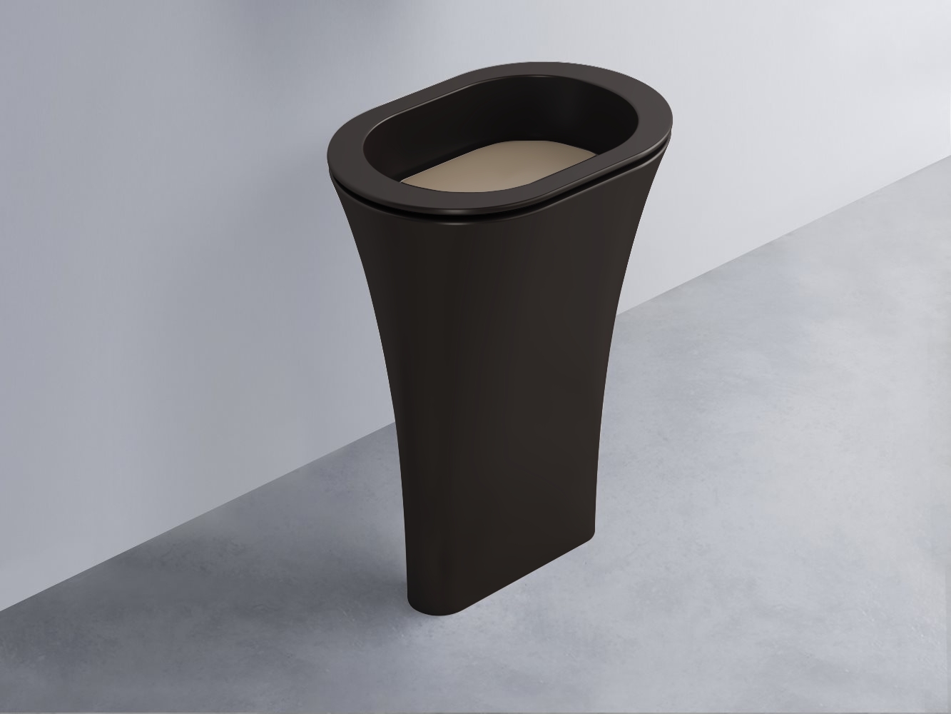 AMLA65-LV+AMPILO-AN+AMCOLO-LV Раковина Amedeo Ovale отдельностоящая cielo Enjoy + Amedeo Ceramica Cielo