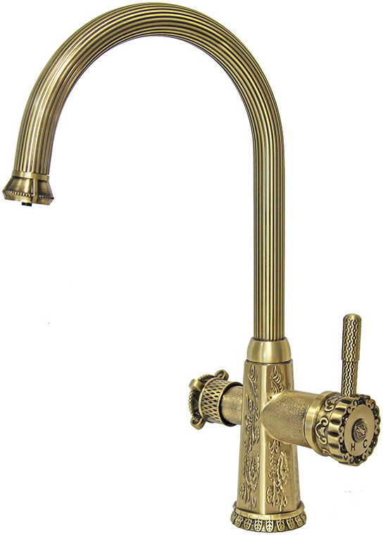 Смеситель ZorG Antic A 54 KF-BR для кухонной мойки, бронза