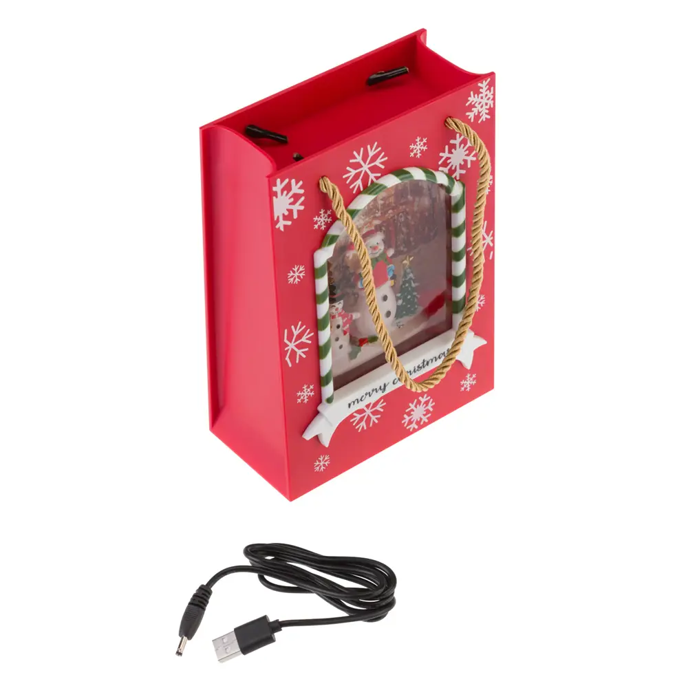 89380294 Электрогирлянда - фигура Подарочный для дома 2 лампы 22 см красный STLM-1383195 Santreyd  - Вид №8