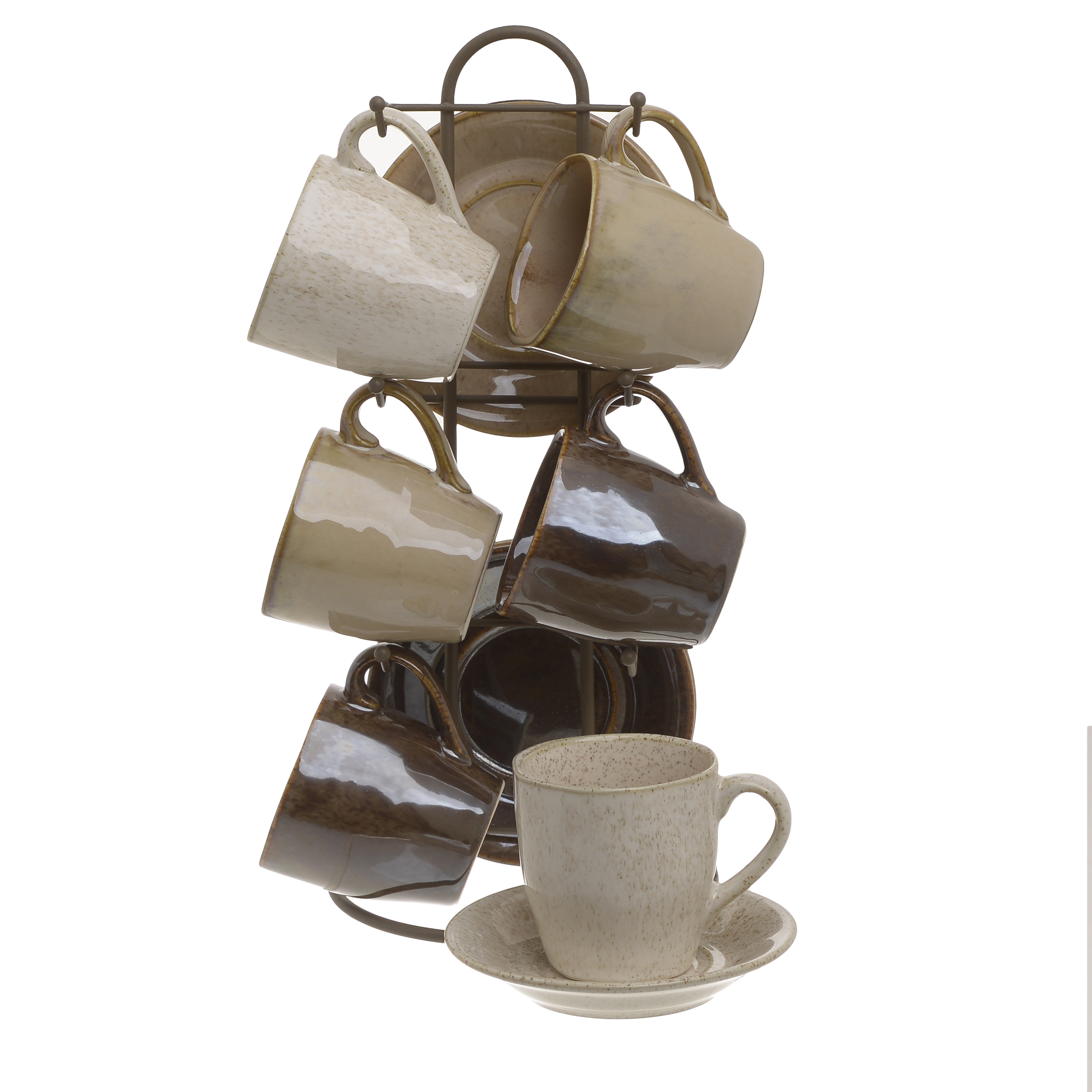 3860931.0162 ЧАЙНАЯ ПАРА, НАБОР 6ШТ НА ПОДСТАВКЕ TO4ROOMS  - Вид №1