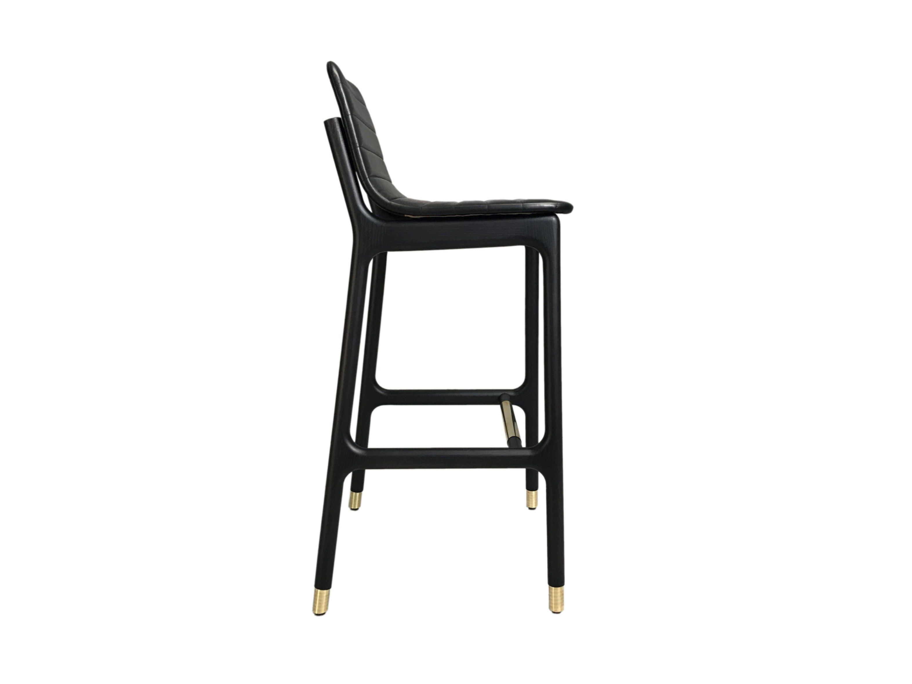 Высокий кожаный мягкий стул со спинкой Morelato ARCH-00016427 - Вид №1