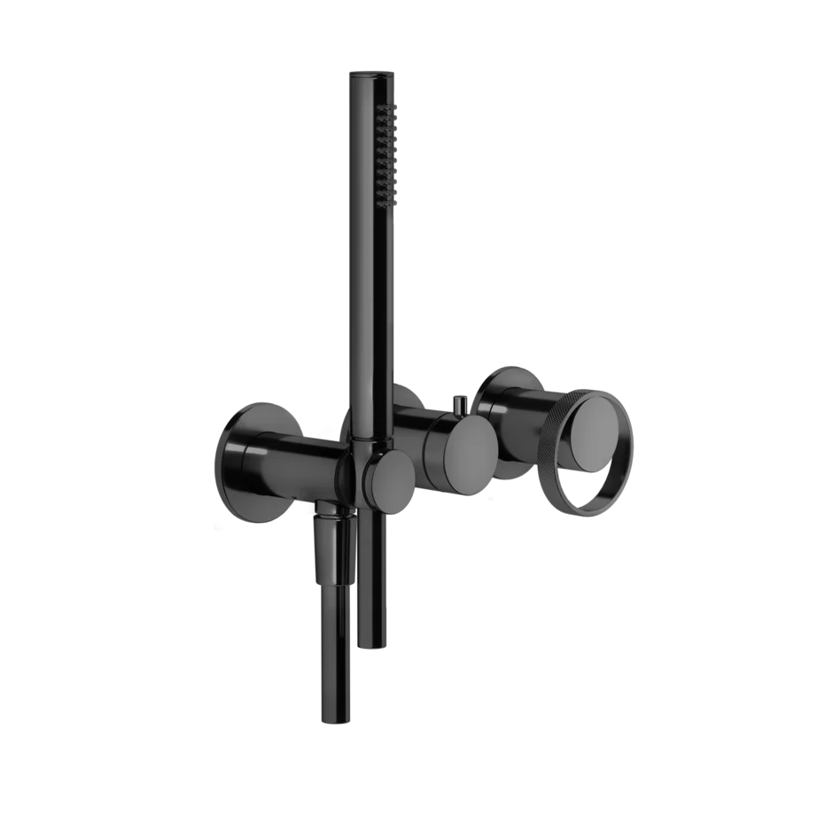 Смеситель для душа 63345 706 Gessi Anello ЧЕРНЫЙ МЕТАЛЛ PVD 63345706