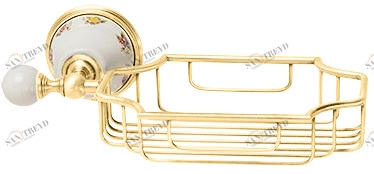 Решетка-корзинка MIGLIORE Provance Ml.PRO-60.525.DO настенная, цвет золото 