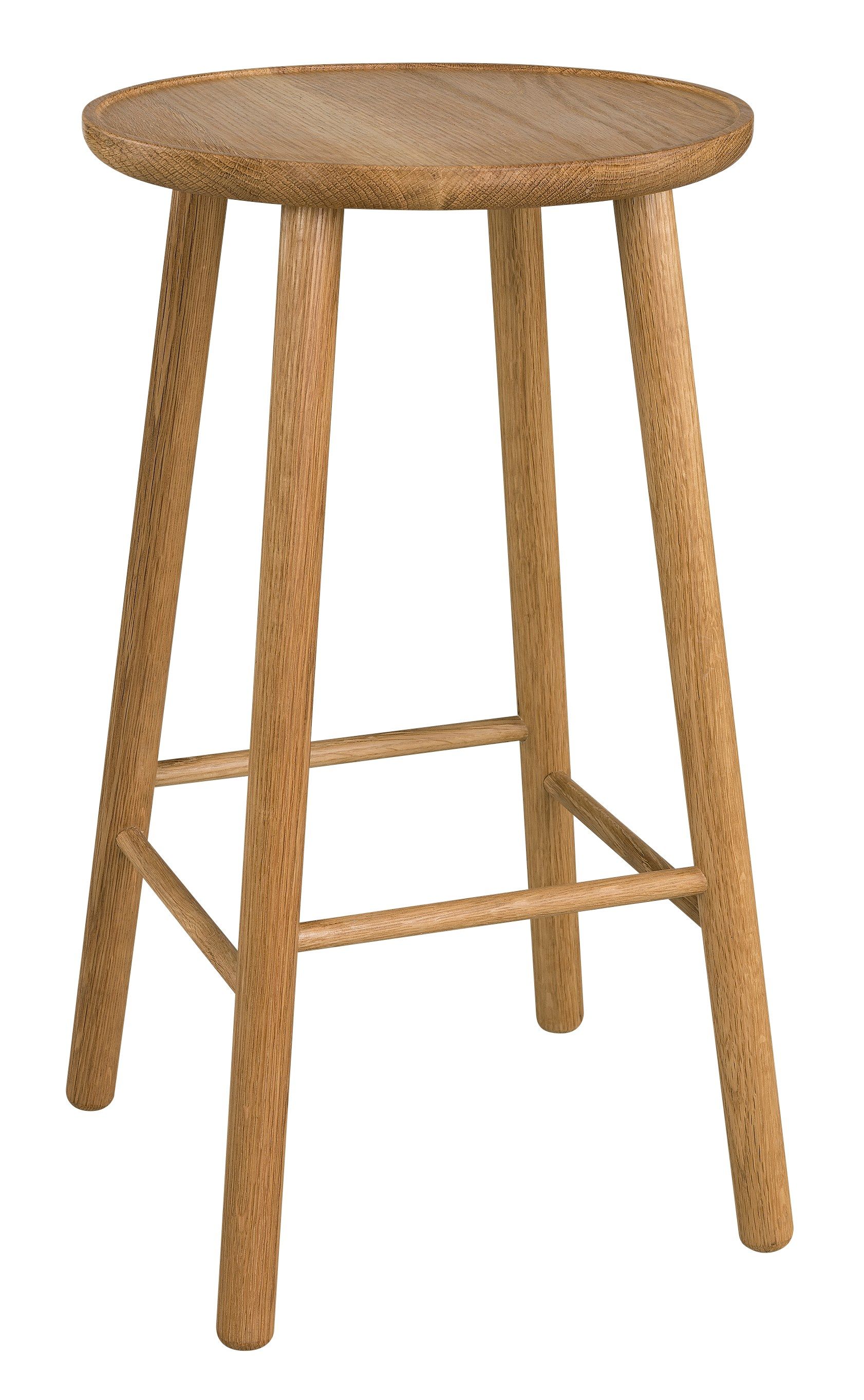 Высокий березовый стул с подставкой для ног Hans K ZigZag ARCH-00055671 - Вид №5