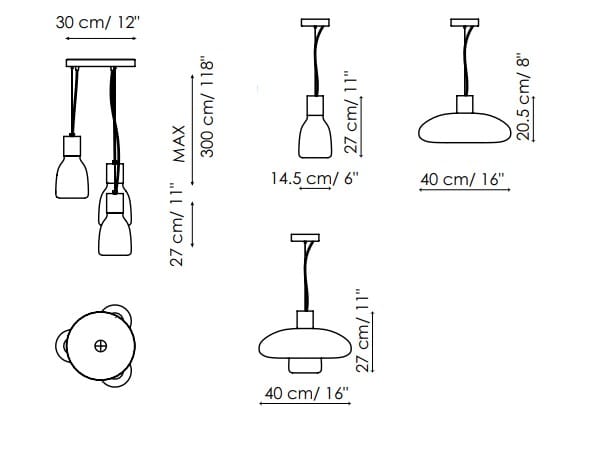 Подвесной светильник из дутого стекла BONALDO акварели ARCH-00038670 - Вид №6