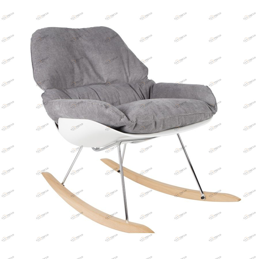 Лаунж кресло-качалка Rocky светлое White Label Living 3100042