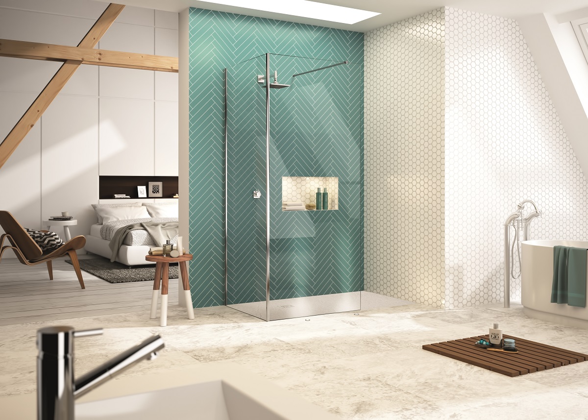 Душевая перегородка MS8SW231 Merlyn 8 Series Хромированный - Вид №4