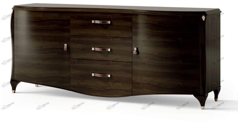 Carpanese Home Комод деревянный с распашными дверцами с ящиками Heritage 6602