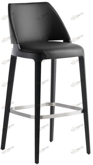 Potocco Кожаный барный стул с подставкой для ног Velis 942/a