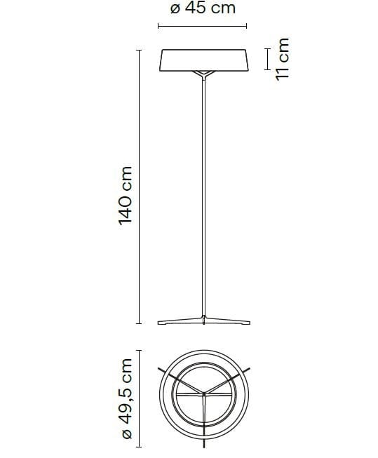 Металл и бумага светодиодный торшер Vibia шашки ARCH-00052377 - Вид №16