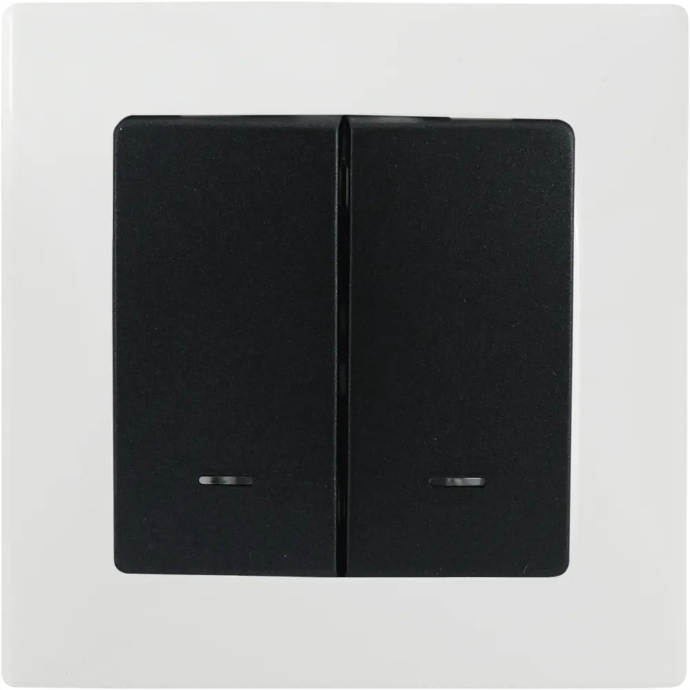 Legrand Etika — выключатель двухклавишный с подсветкой, антрацит 82496729 STLM-0028734 - Вид №3