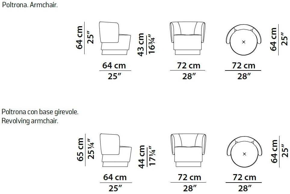 BAXTER Кресло в коже Anais sun-id-1461175 - Вид №5