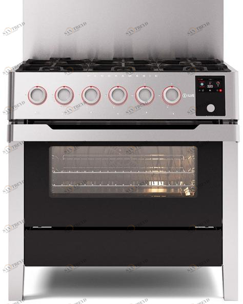 Ilve Отдельностоящая стальная кухня Panoramagic Pm09 Santreyd 
