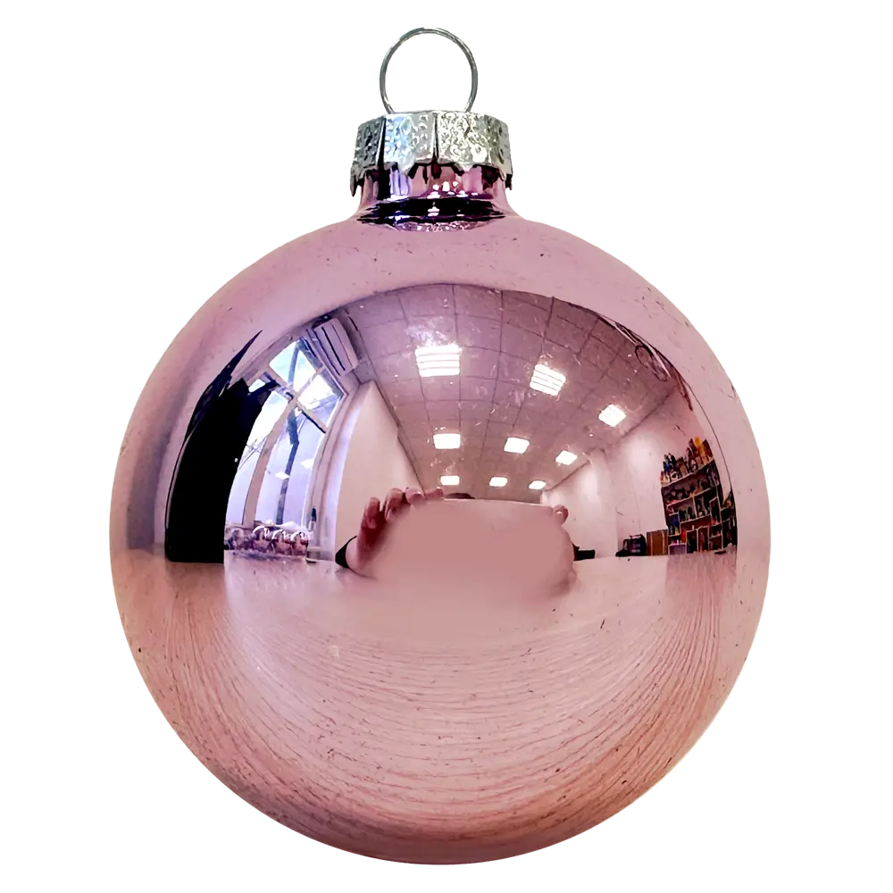 89381651 Набор елочных украшений Подвес ø5 см стекло розовый 26 шт. STLM-1370751 Santreyd  - Вид №3