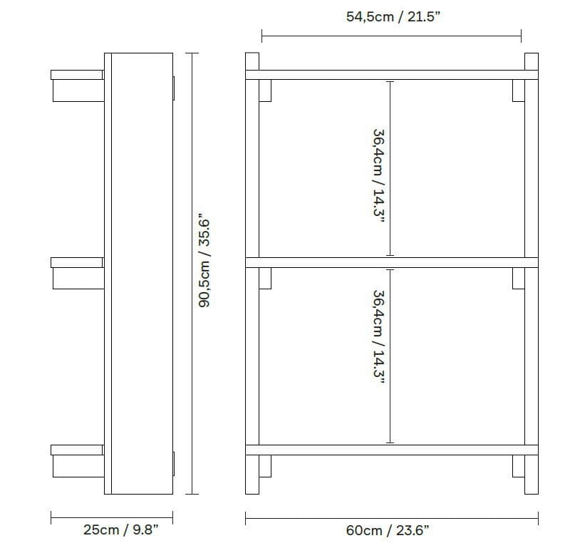 Деревянный подвесной книжный шкаф Form & Refine Beam ARCH-00091158 - Вид №7