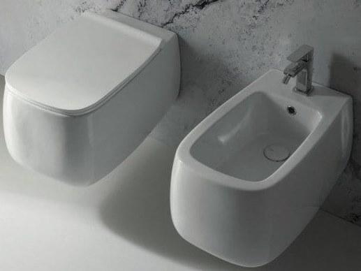 33120101.01 Подвесной унитаз 550х335х450 мм Alice Ceramica Nur безободковый выпуск в стену Белый глянцевый - Вид №3