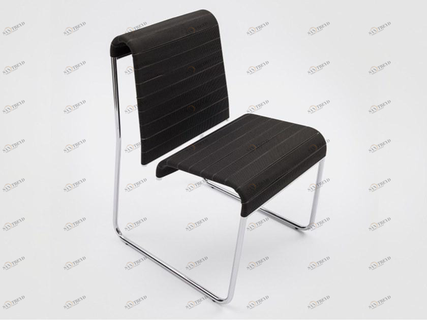 Danese Milano Стул с салазками из хромированного металла и полипропилена Farallon sun-id-1516542