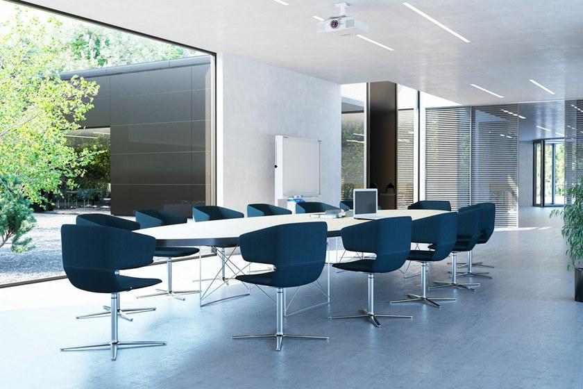 LD Seating Вращающееся офисное кресло из ткани на колесиках Flexi Flexi/p, f95-bl - Вид №3