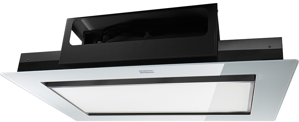 350.0518.554 Best, серия mythos, вытяжка встраиваемая в потолок, 1000 м3/ч, электронное управление, led, fmycf 906 wh, белое стекло Franke 