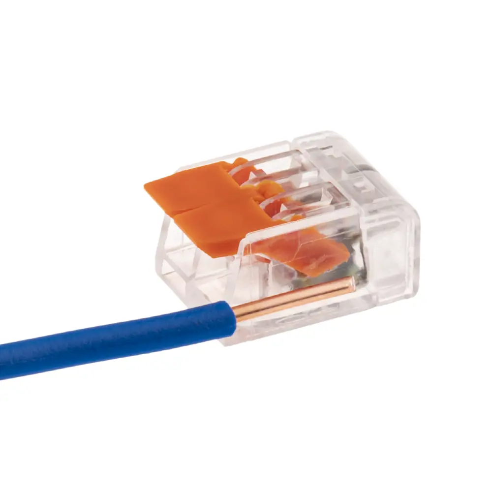 84509772 Клеммы соединительные монтажные с рычажком Duwi СМК 223-412 2-проводные 4мм² прозрачные 5шт 26612 9 STLM-1102142  - Вид №6