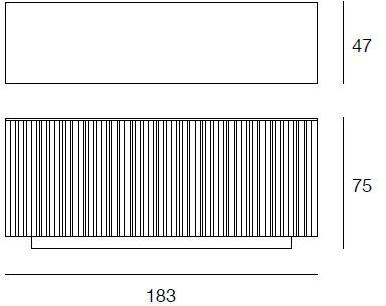 Pacini & Cappellini Комод с распашными дверцами Line 5574 - Вид №3