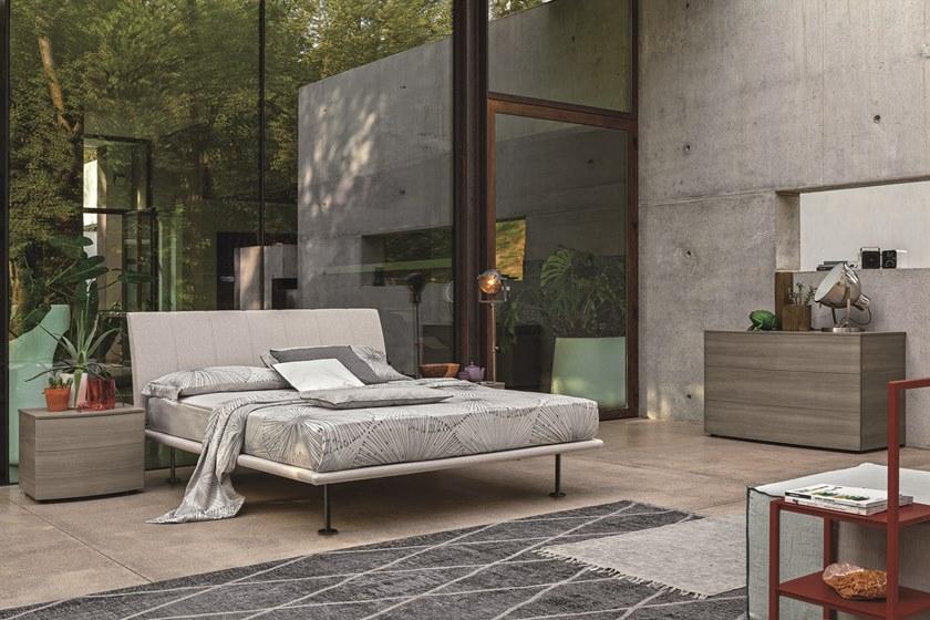 Gruppo Tomasella Двуспальная кровать с обивкой из ткани sun-id-1483775 - Вид №1