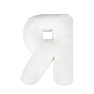 Декоративная подушка Буква Я 20×40 см молочный цвет 89428276