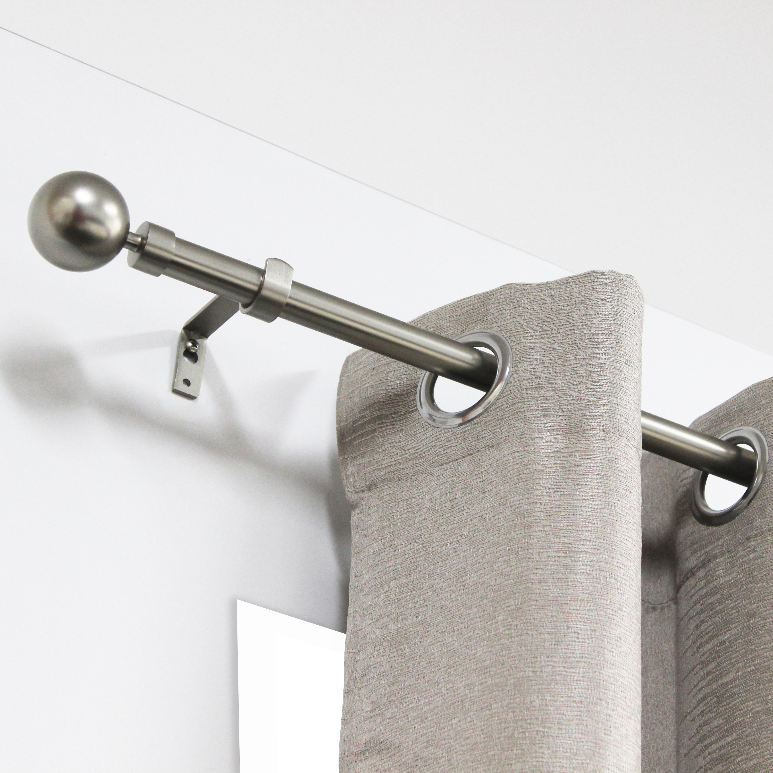 INSPIRE Держатель для карниза однорядного с матовым покрытием никель 82549643 STLM-0029553 - Вид №1