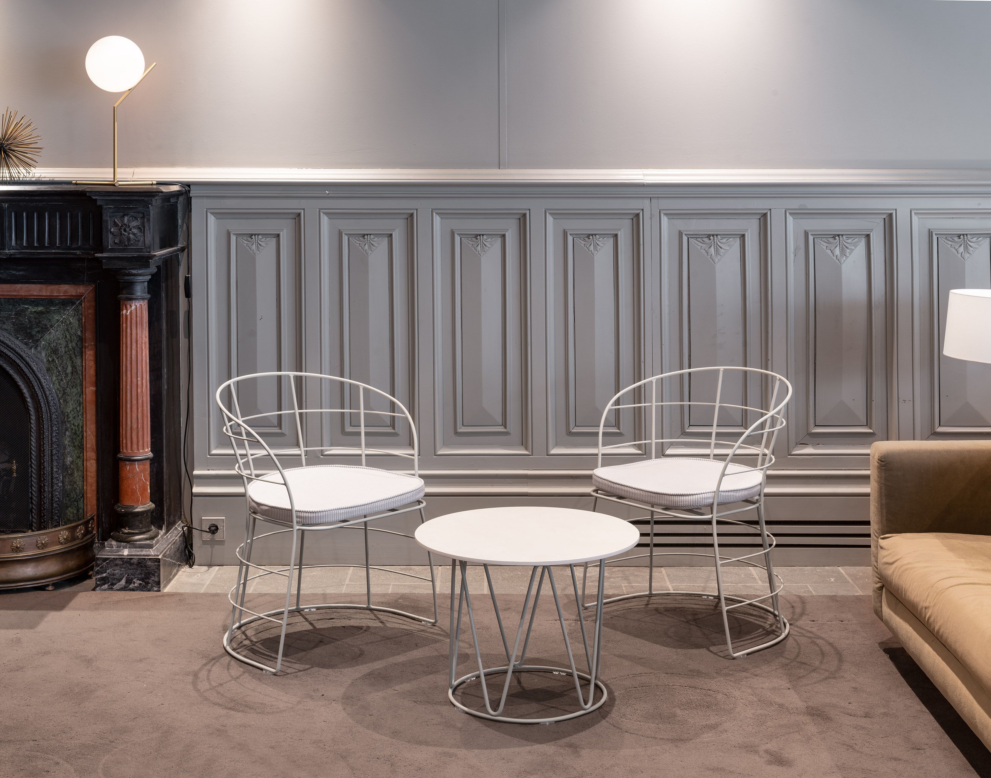 Круглый садовый столик из оцинкованной стали iSimar Lagarto ARCH-00036352 - Вид №2